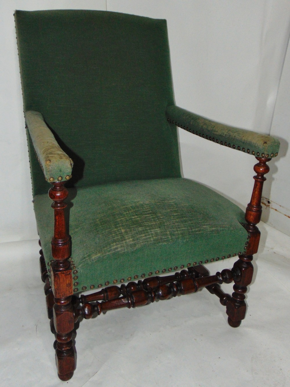 French provincial oak fauteuil circa 1780