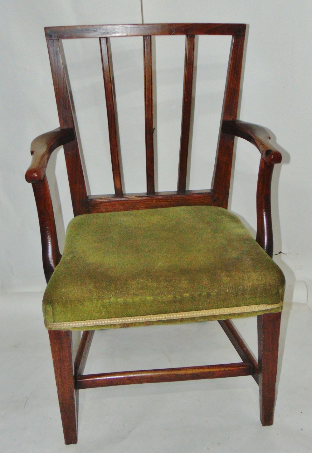 Georgian elm elbow chair circa 1790