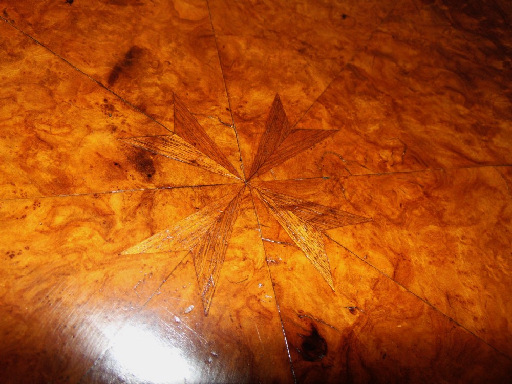 Maltese olive-wood centre table circa 1825 View IV