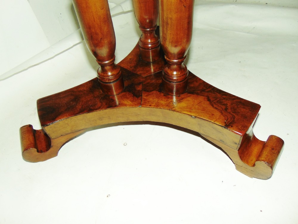 Maltese olive-wood centre table circa 1825 View VI