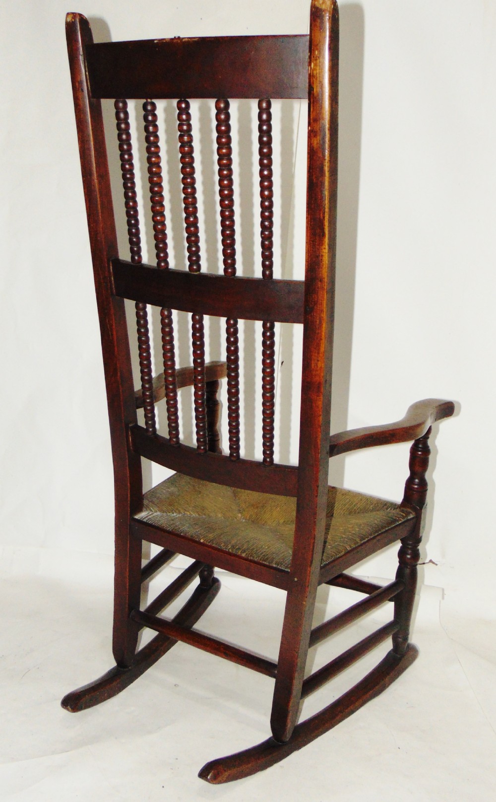 Late Georgian fruitwood rocking chair circa 1830 View VI