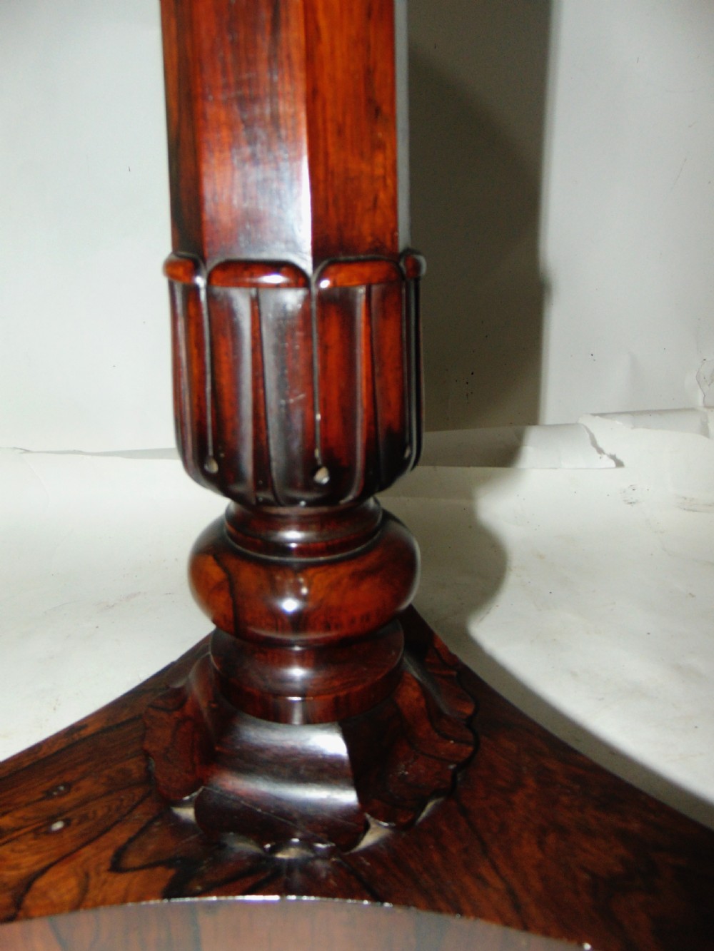 Regency rosewood teapoy circa 1825 View V