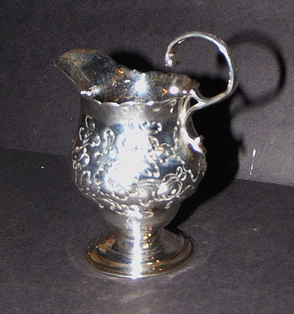 Georgian silver cream er circa 1765