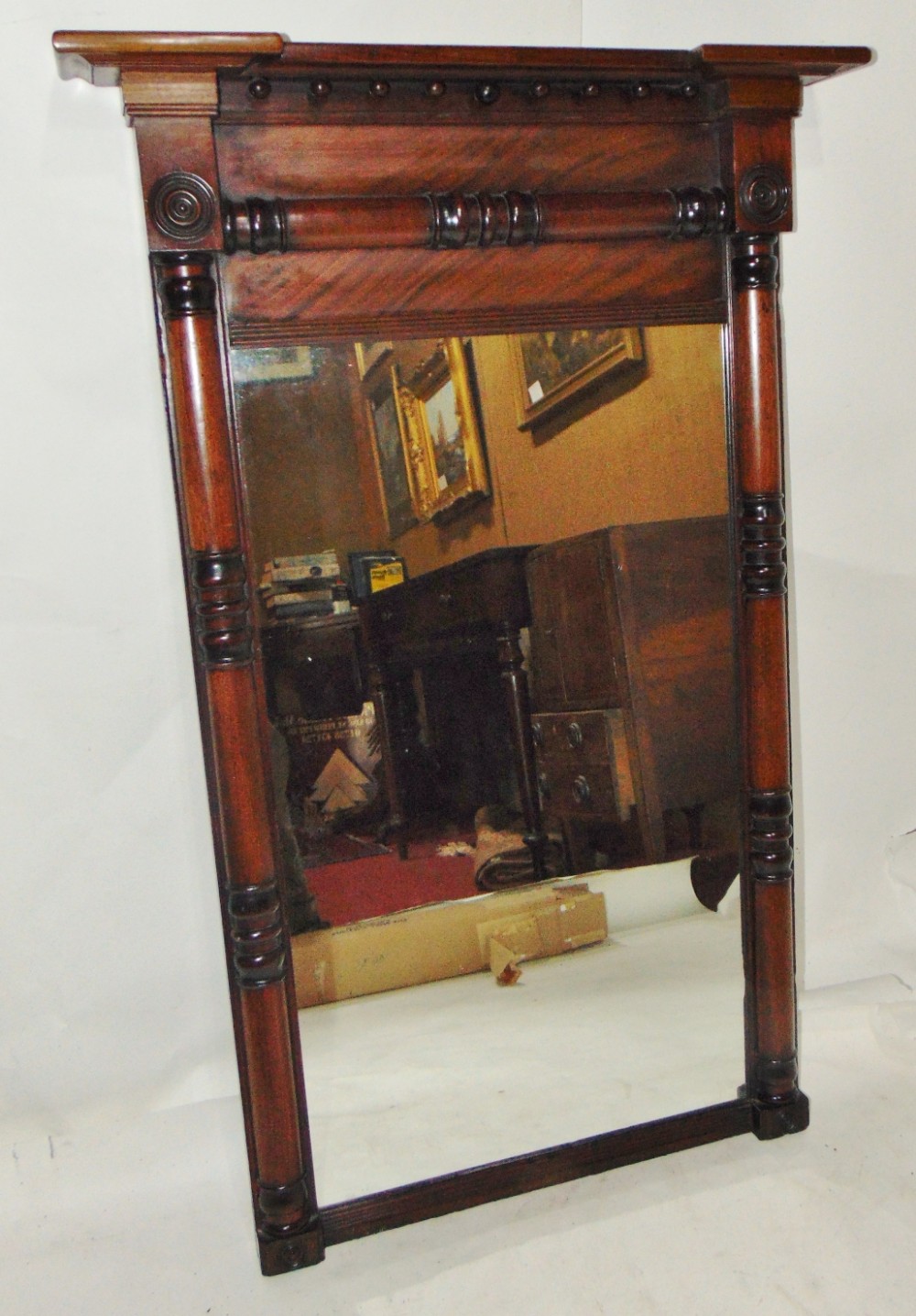 Large Regency mahogany pier mirror circa 1820