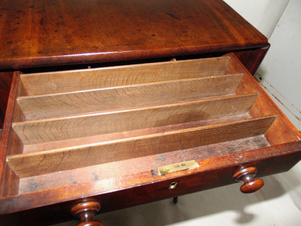 Georgian mahogany work pembroke table circa 1810 View VIII