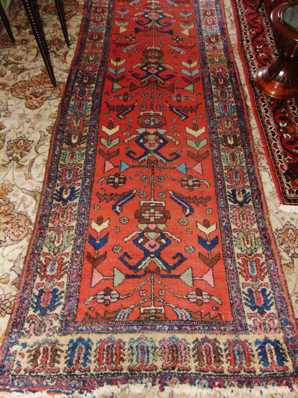 Antique Persian Hamadan long runner circa 1910 View II