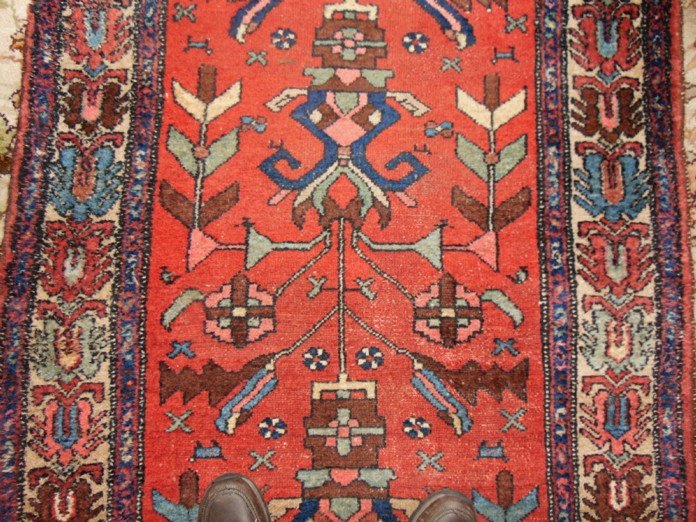 Antique Persian Hamadan long runner circa 1910 View IV