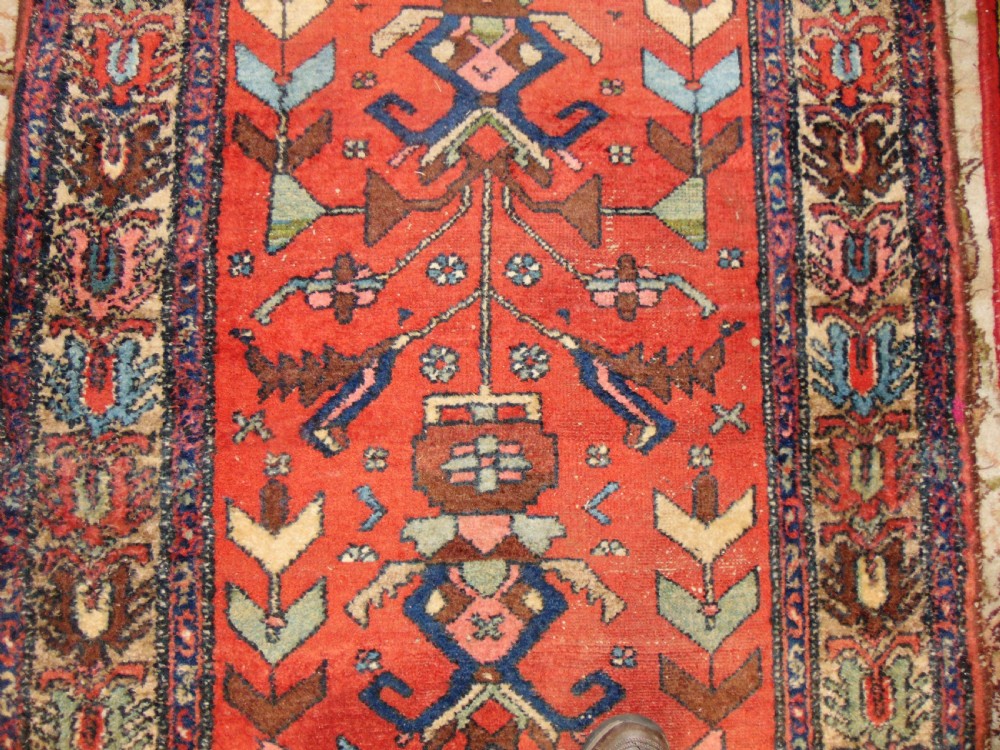 Antique Persian Hamadan long runner circa 1910 View VI