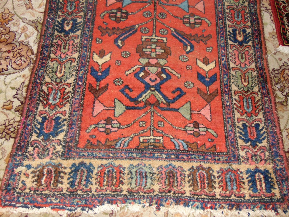Antique Persian Hamadan long runner circa 1910 View VII