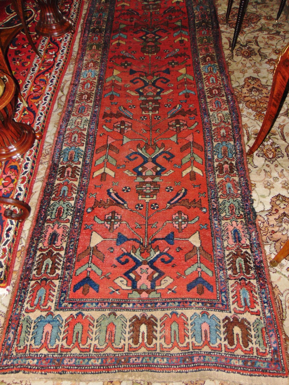 Antique Persian Hamadan long runner circa 1910 View IX