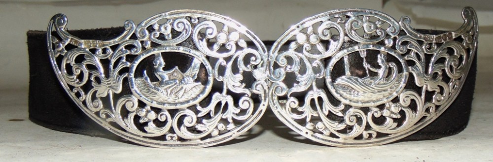 Victorian silver nurse's belt 1897