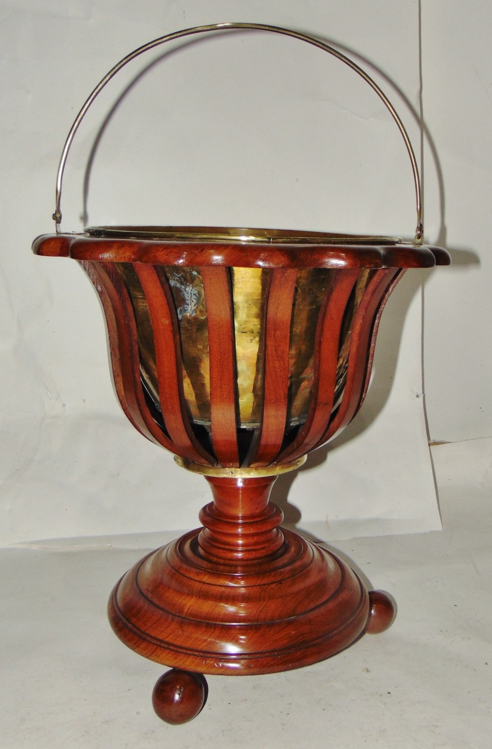 Dutch mahogany tulip shaped jardiniere circa 1820