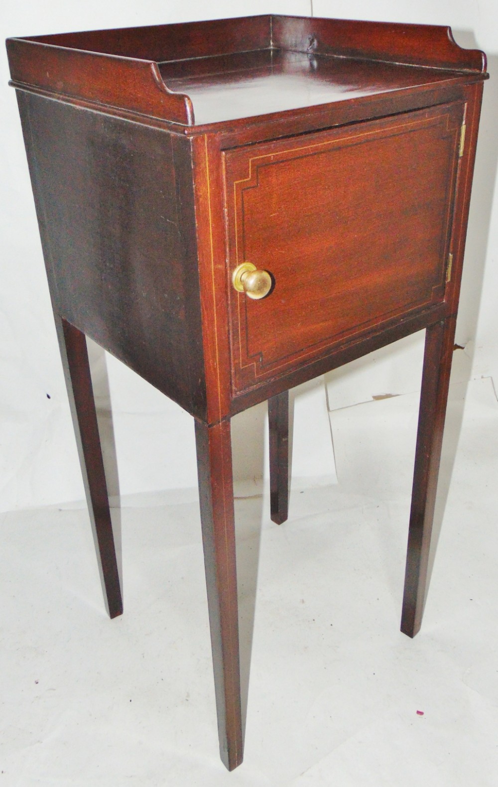 Georgian mahogany bedside cabinet circa 1800
