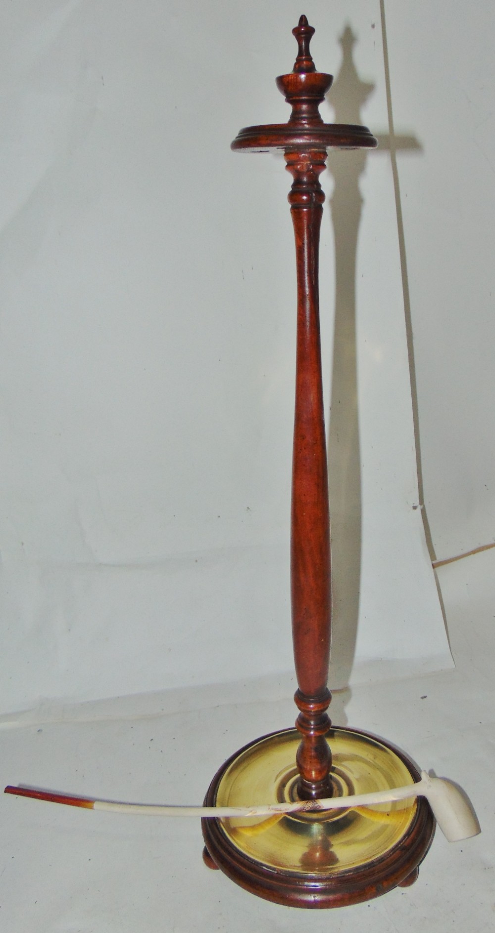 Dutch mahogany churchwarden's pipe stand circa 1810