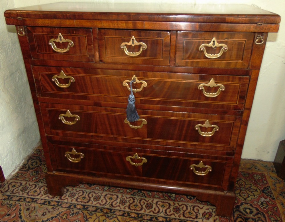 George II walnut bachelor chest circa 1740
