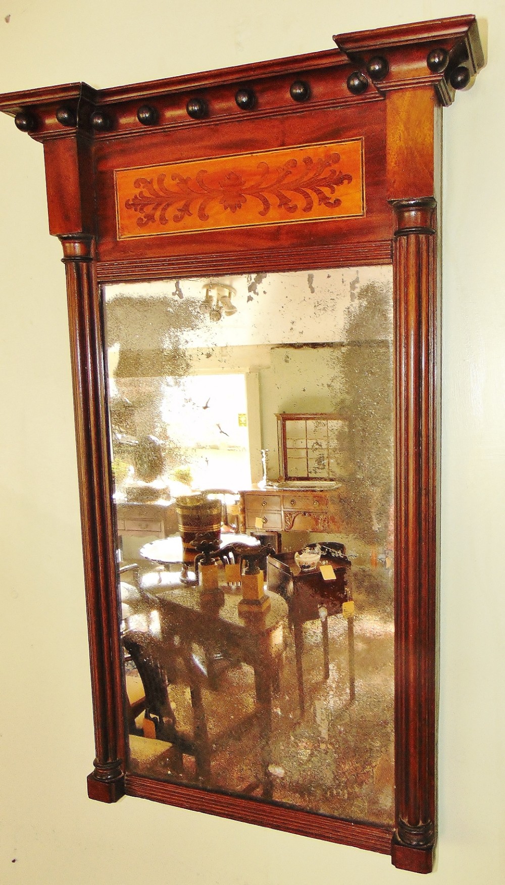 Georgian mahogany pier mirror circa 1810