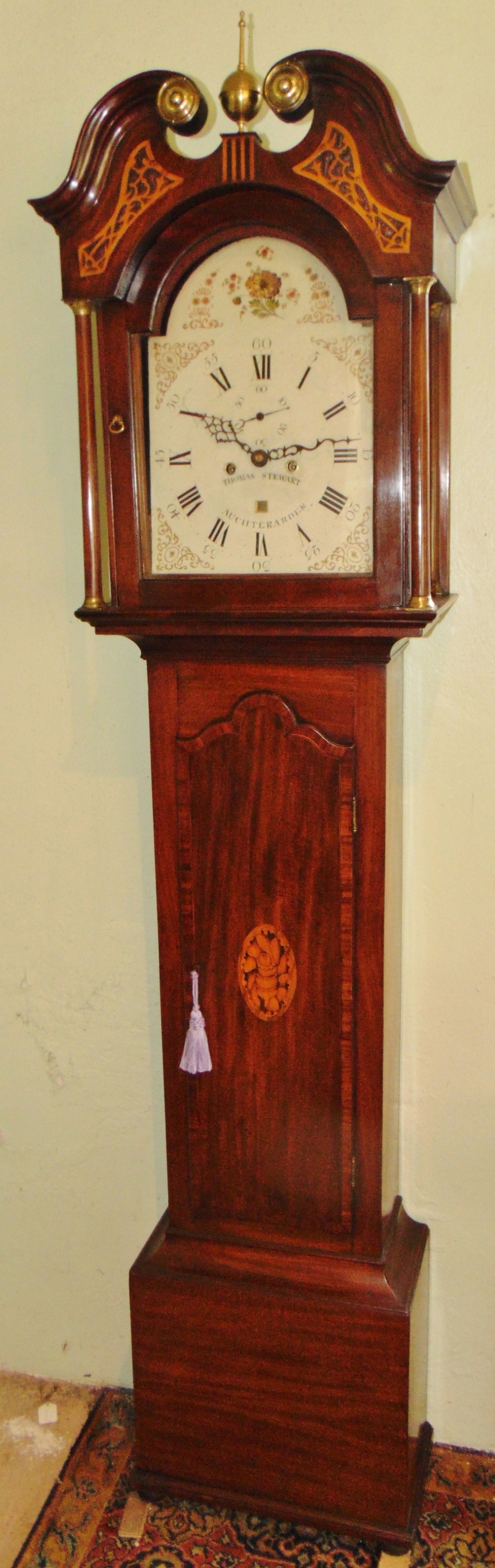 Scottish Georgian mahogany longcase clock circa 1795