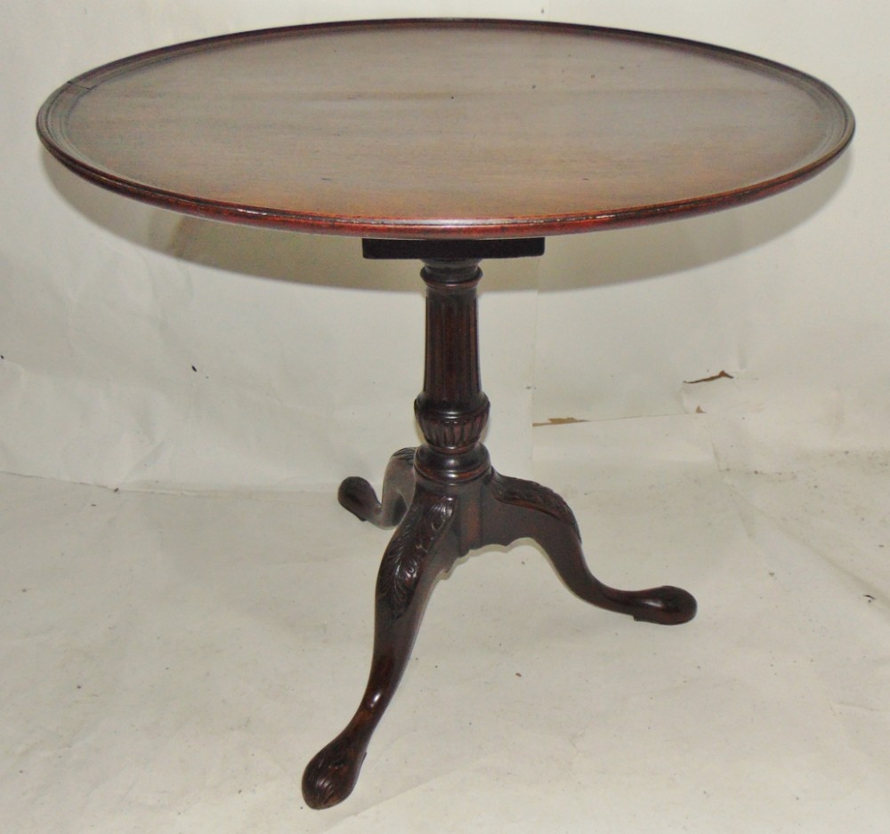 George III mahogany birdcage tripod table circa 1765