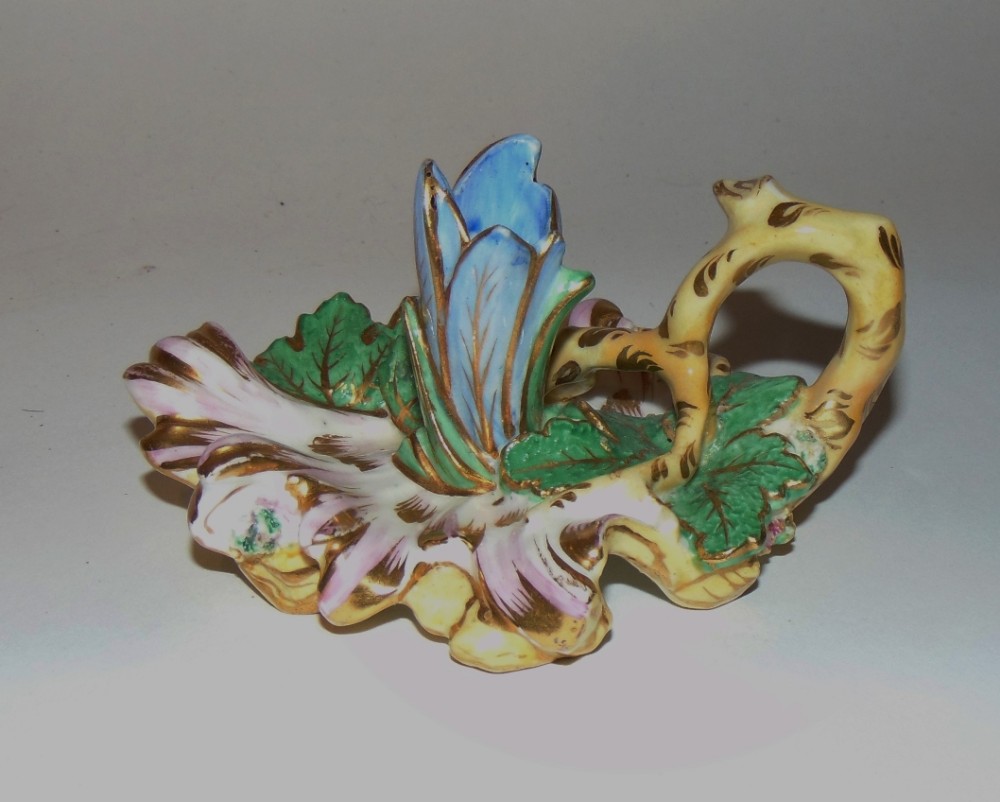 Coalport porcelain chamber candlestick circa 1830
