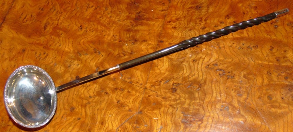 Georgian silver toddy ladle circa 1760