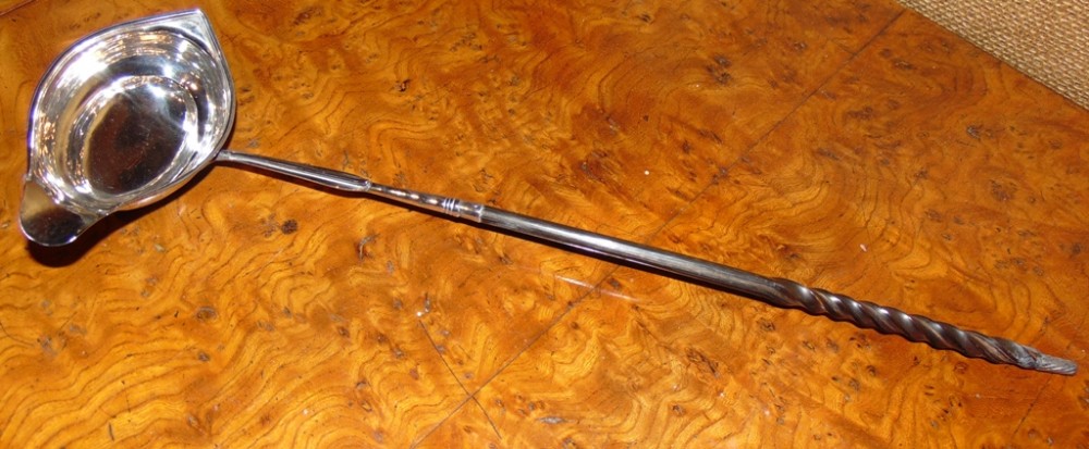 Georgian silver toddy ladle 1792