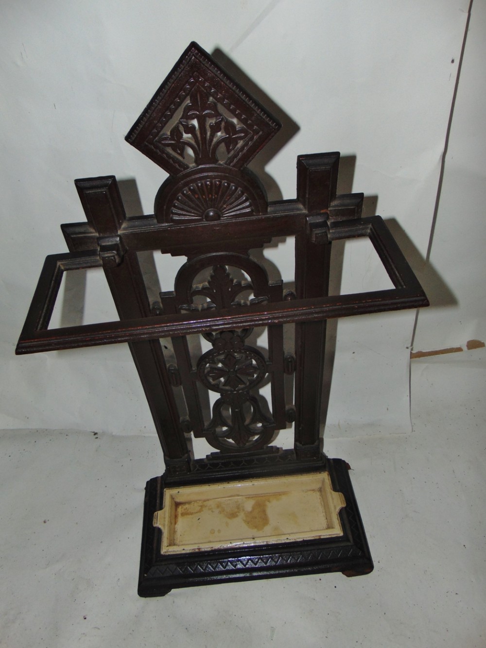 Victorian cast iron umbrella stand circa 1860