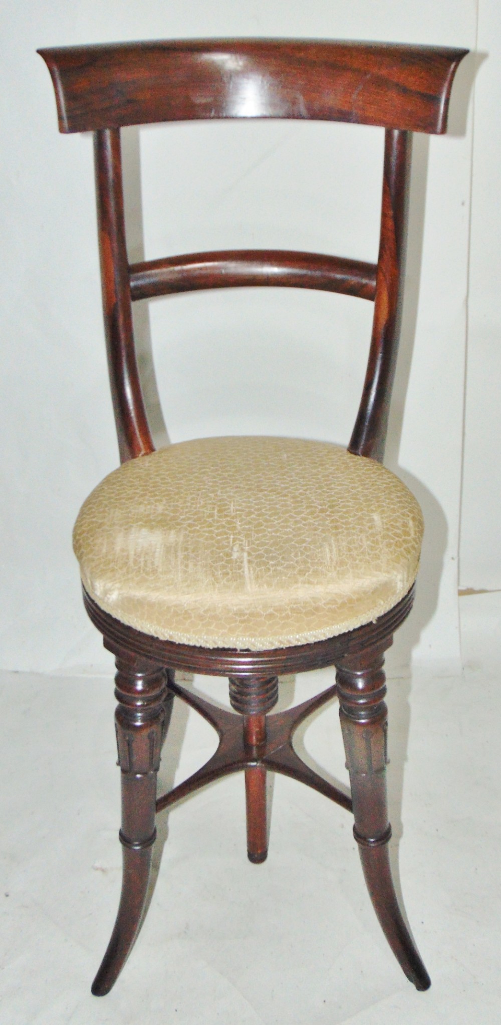 Regency rosewood harpist's chair circa 1820