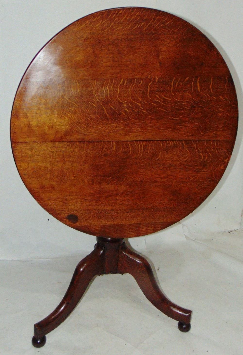 Late Georgian oak tripod table circa 1825