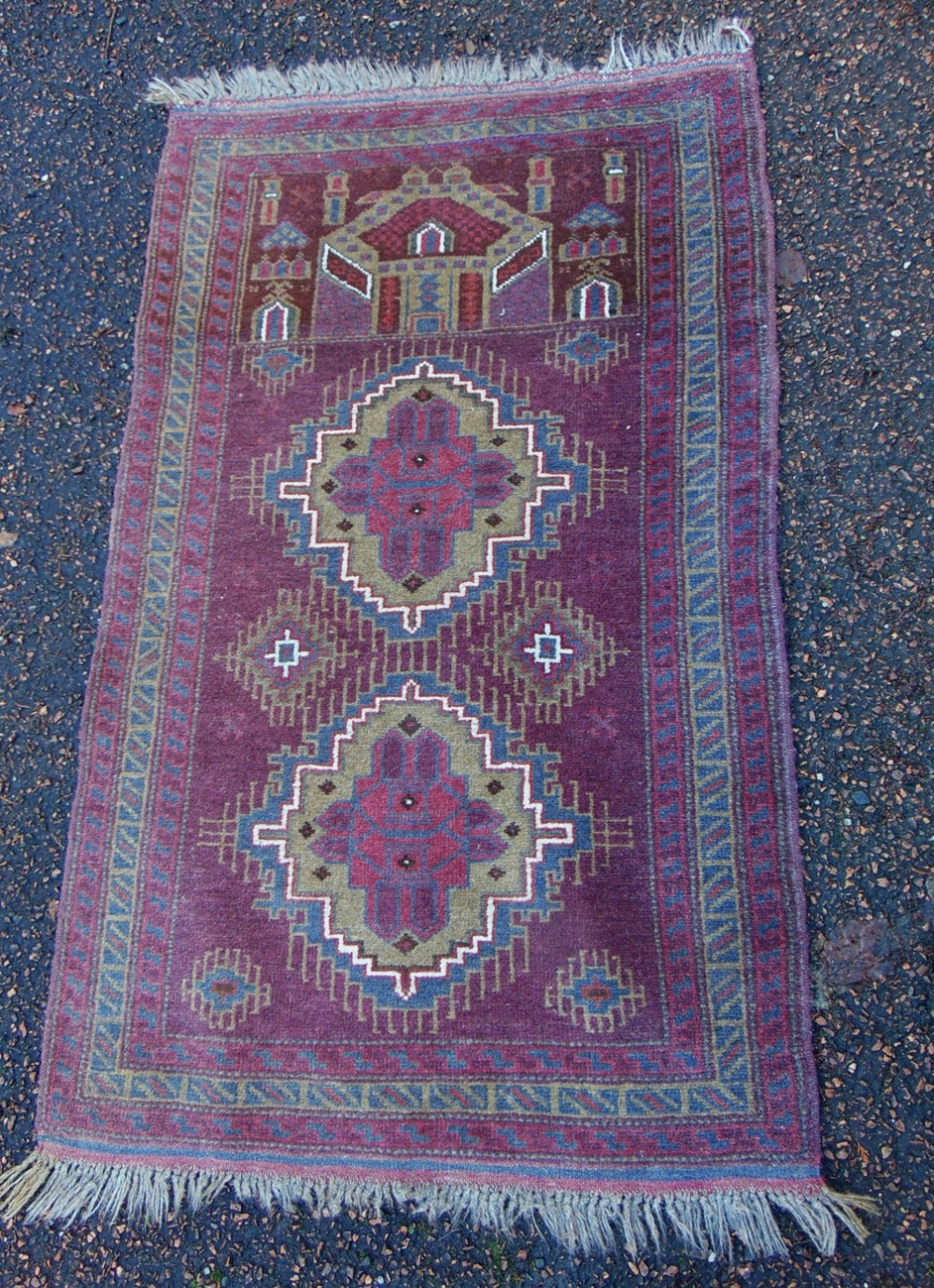 Antique Balouche prayer rug Circa 1930