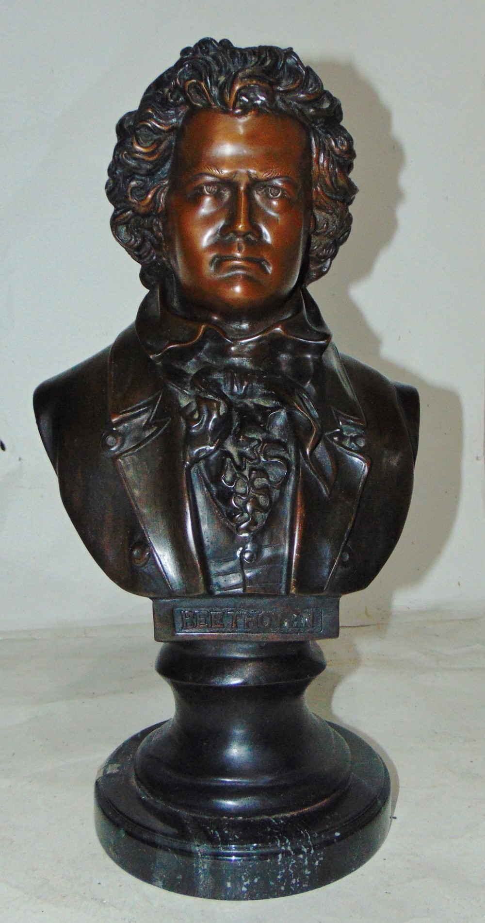 French bronze bust of Beethoven circa 1880