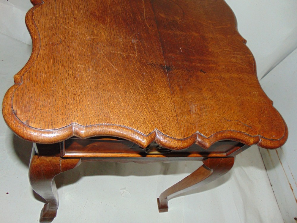 Dutch oak centre table circa 1740 View V