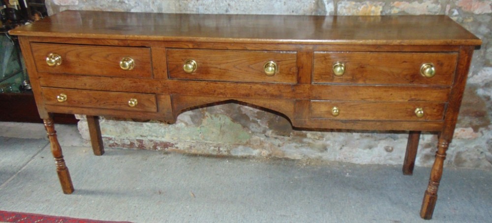 Georgian oak dresser board circa 1800