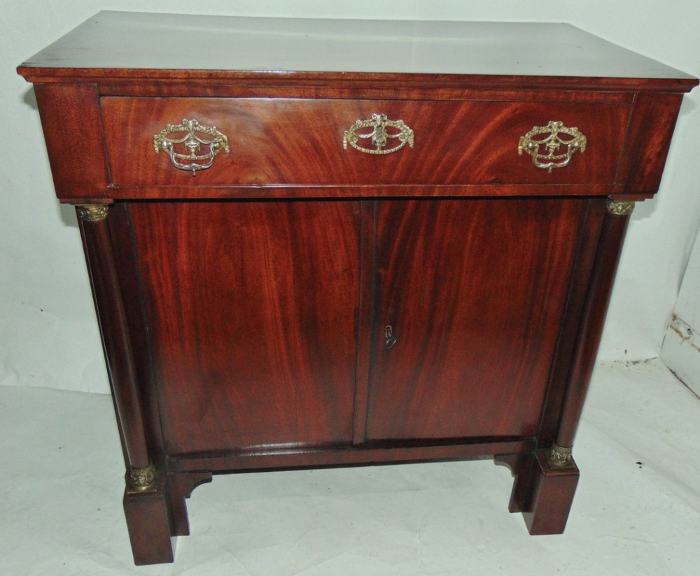 Dutch Empire mahogany side cabinet circa 1820
