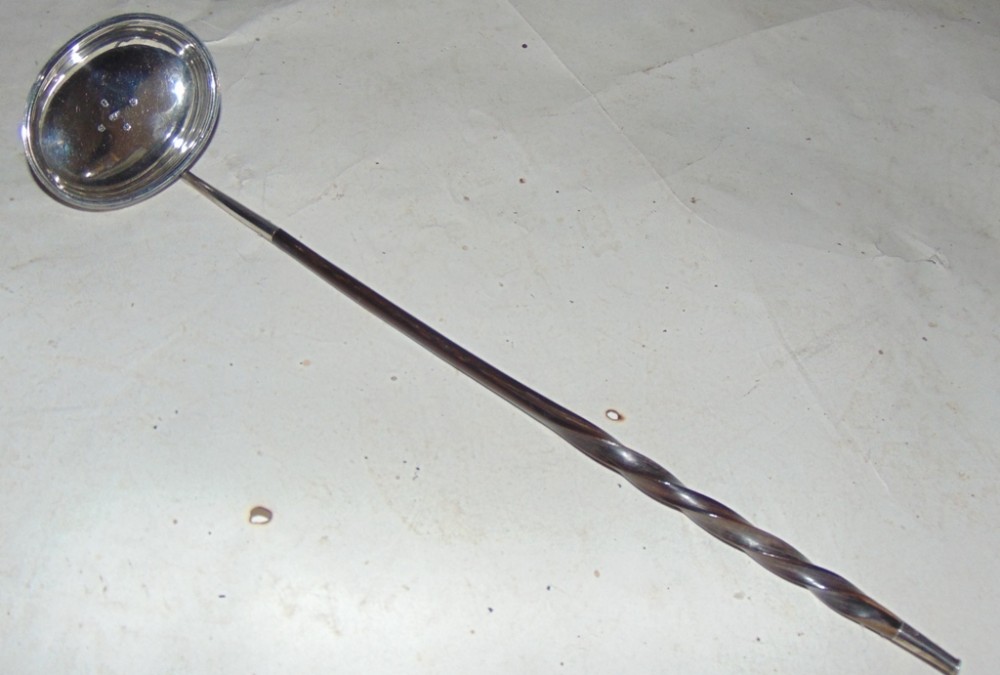 Scottish Georgian silver toddy ladle 1807