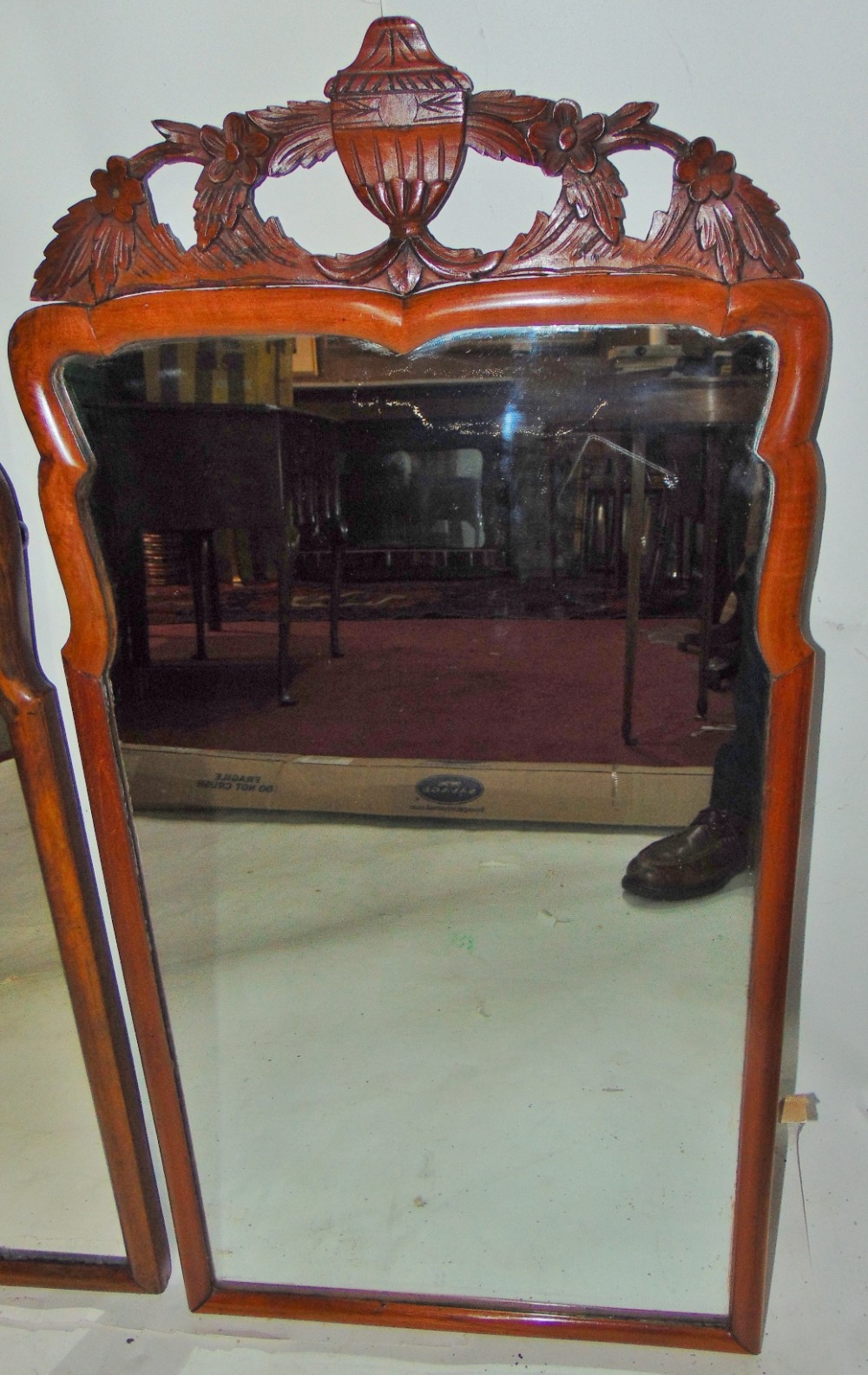 Queen Anne walnut mirror circa 1730