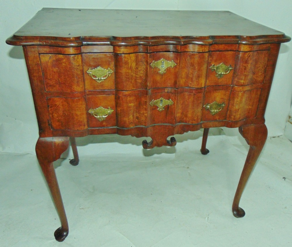 Dutch figured walnut lowboy circa 1750