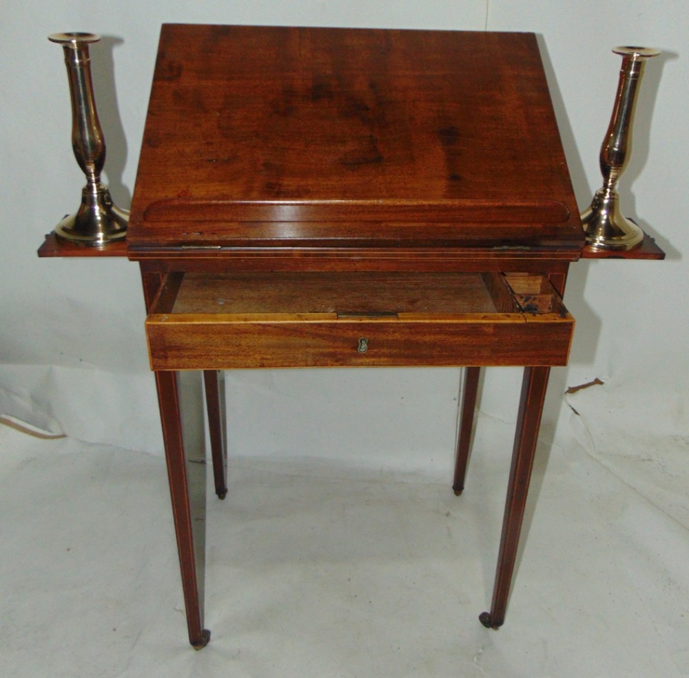 Scottish Sheraton mahogany small architect's table circa 1790