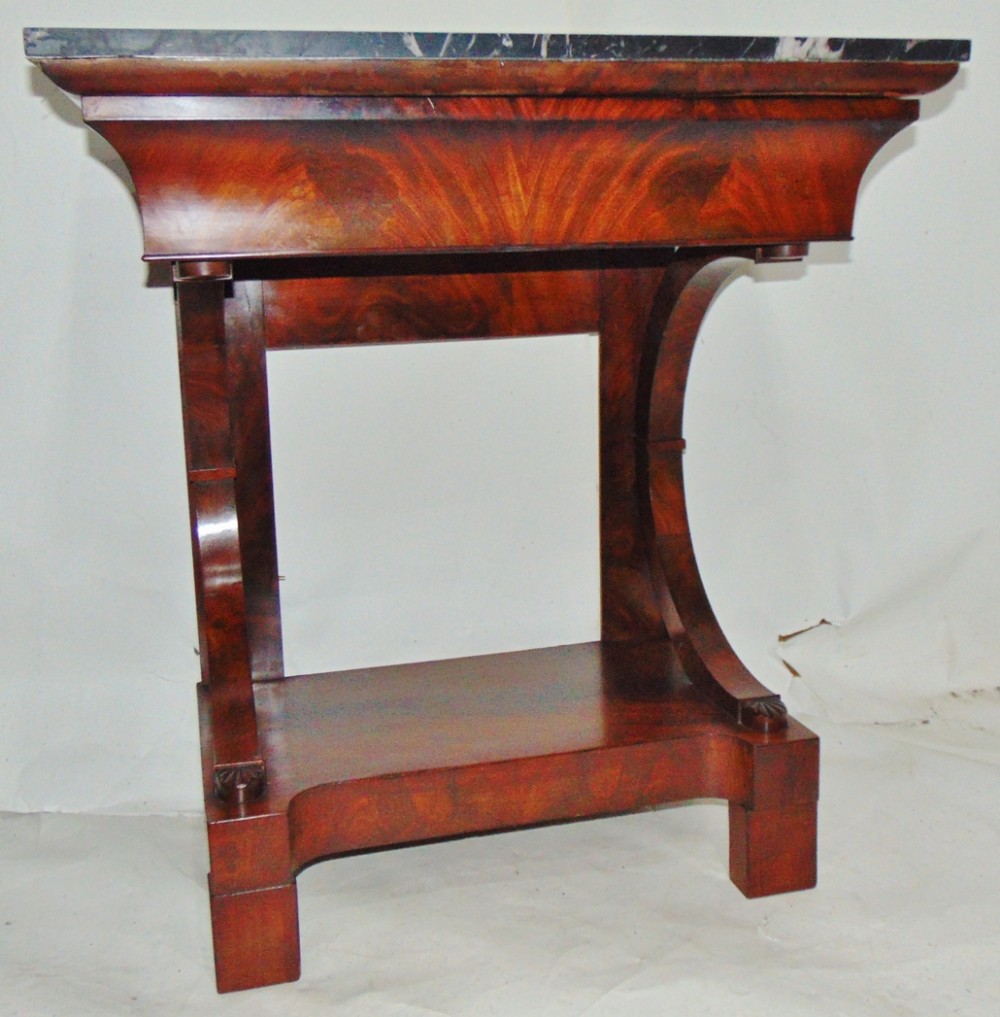 French Empire mahogany console table circa 1815