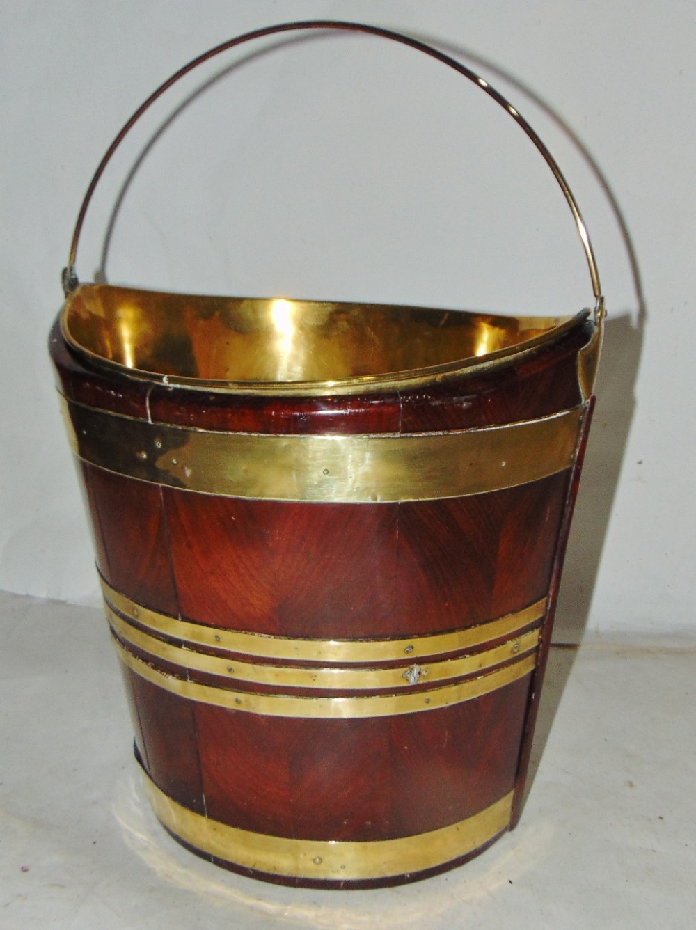 Georgian brass bound mahogany bucket circa 1780