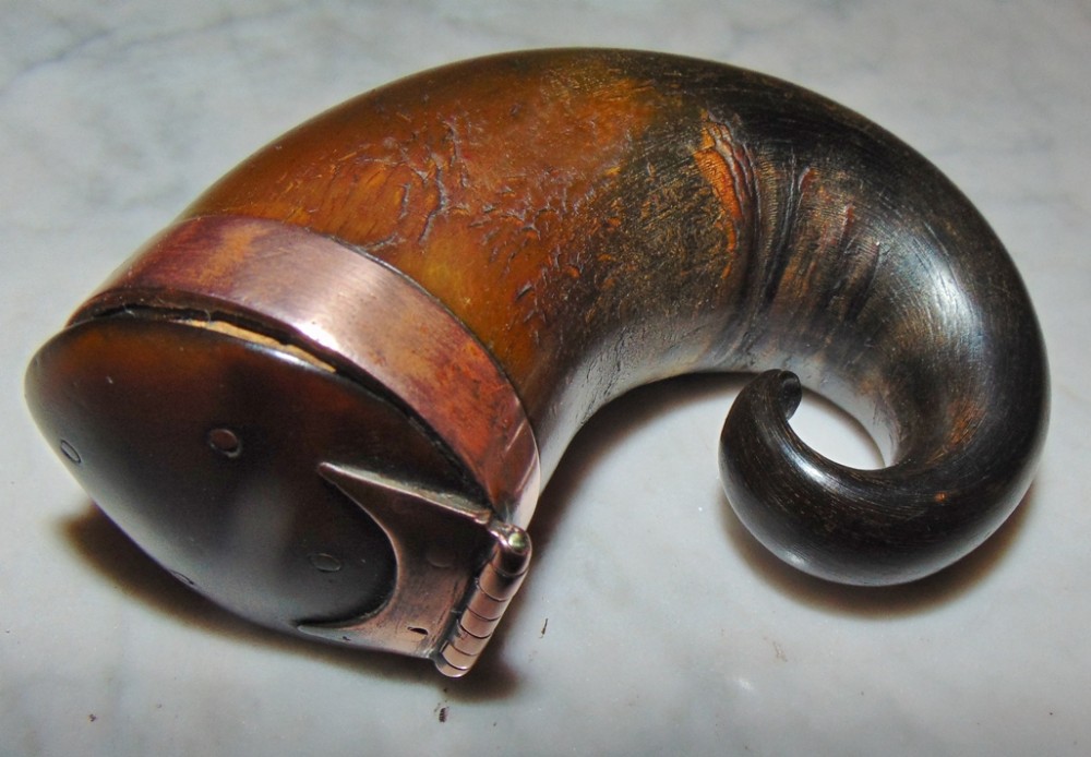 Georgian Scottish ram's horn snuff mull circa 1825