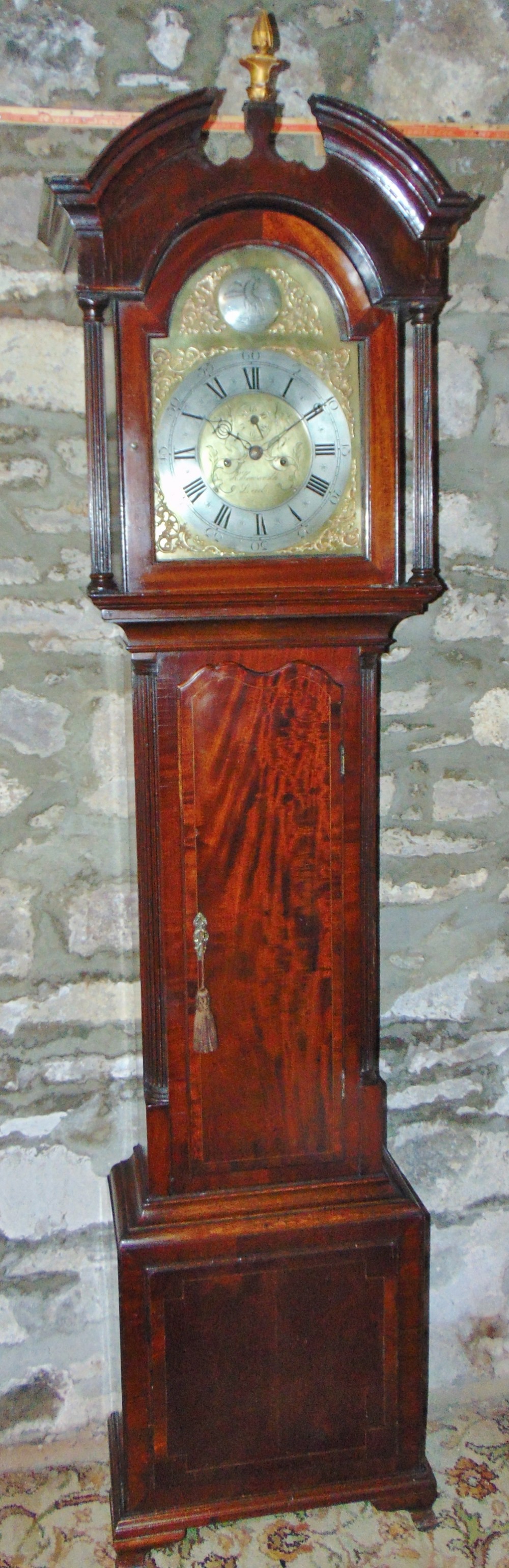 Georgian mahogany longcase clock circa 1780