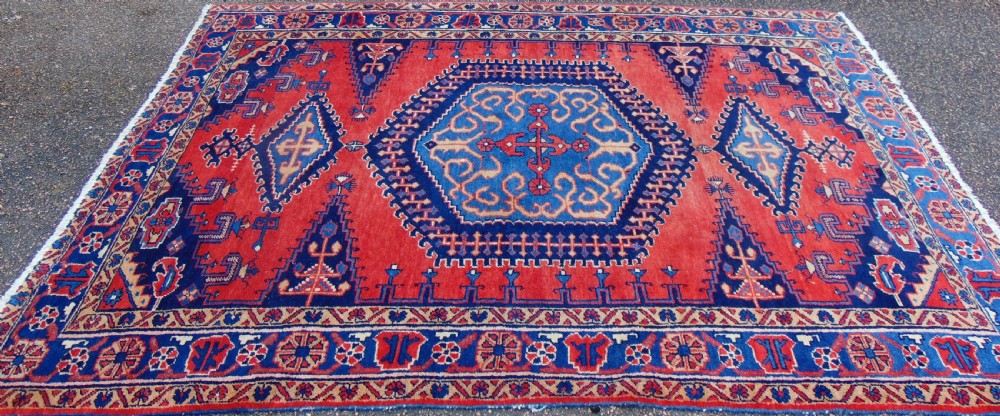 Antique Persian Heriz carpet circa 1930 View XI