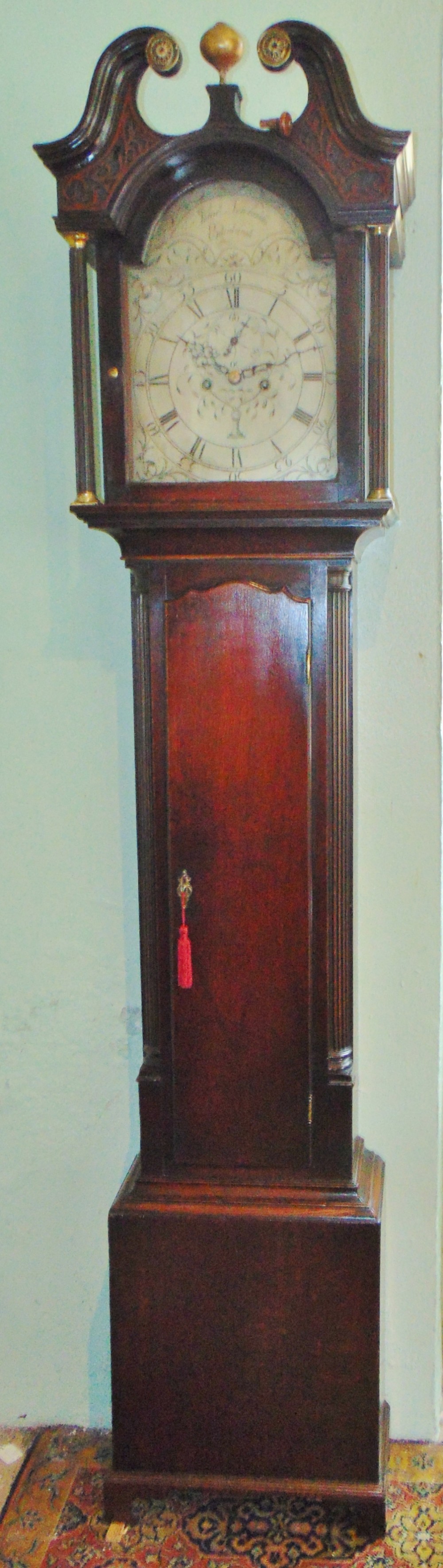 Scottish Georgian oak longcase clock circa 1790