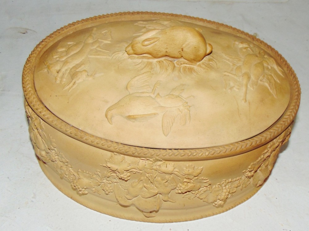Wedgwood caneware games dish circa 1850