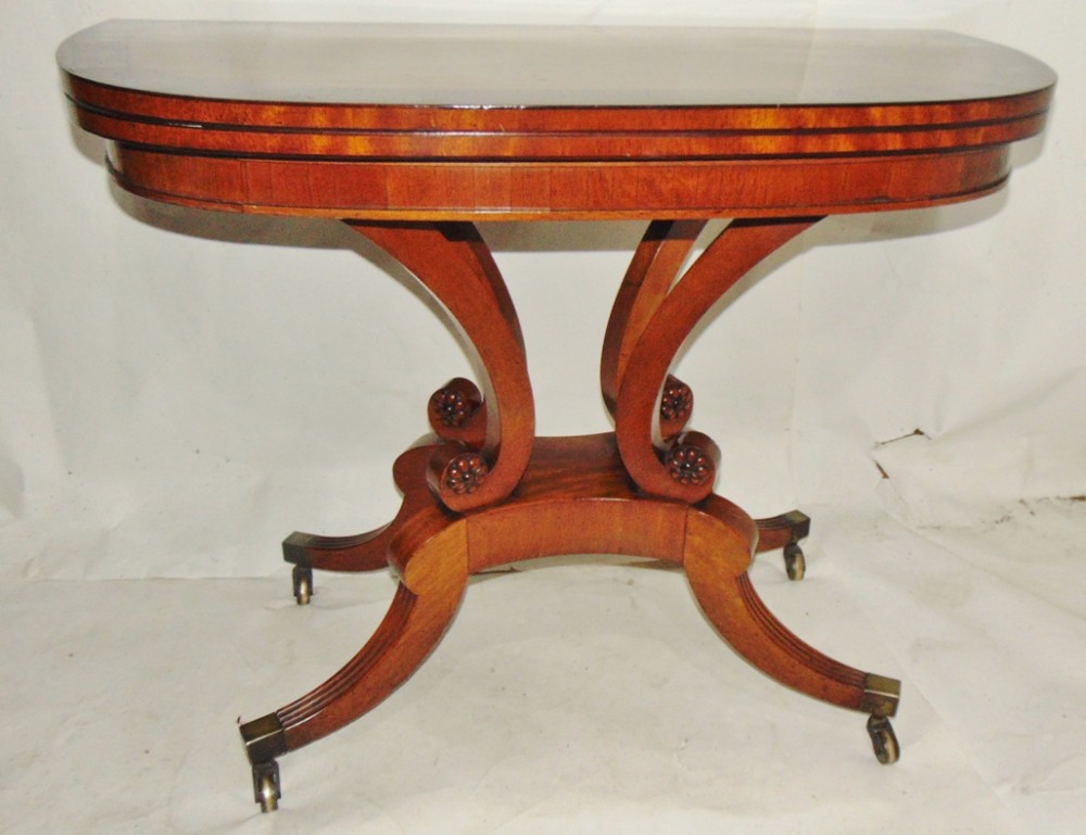 Georgian Edinburgh mahogany Trotter tea table circa 1805