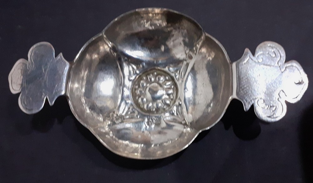 Rare 17th century german silver wine taster circa 1680