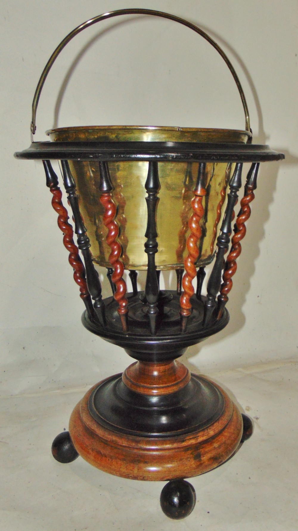 Dutch elm and ebonised bucket circa 1830