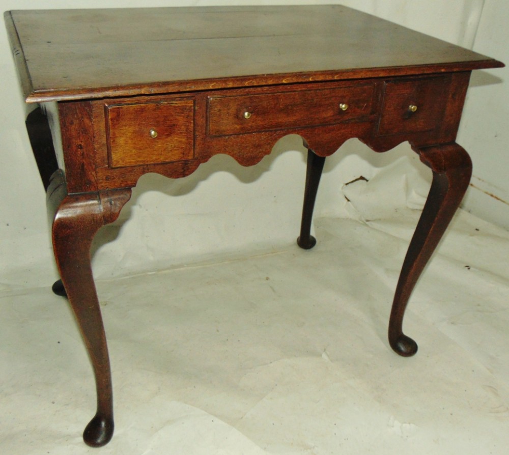 Welsh oak lowboy circa 1750