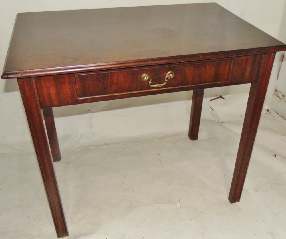 George III mahogany single drawer side table circa 1765