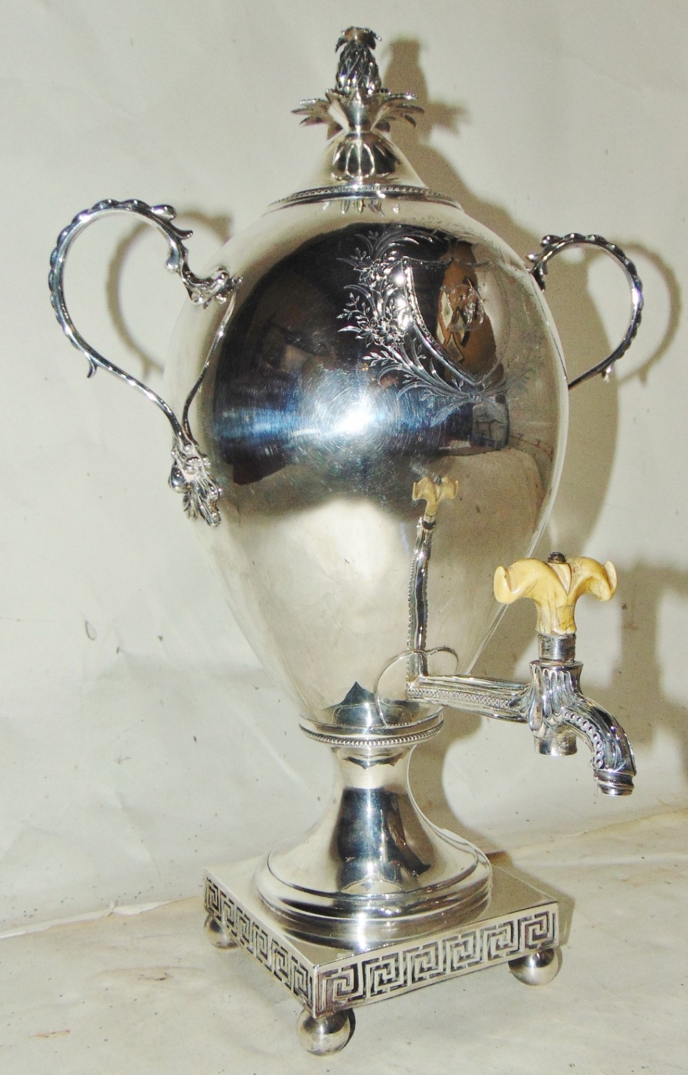 George III silver tea urn 1777
